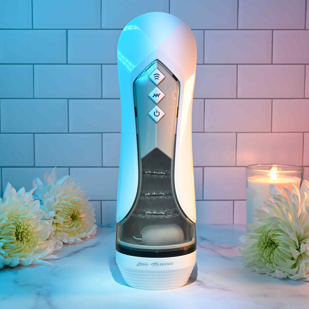 Zero Tolerance Stroking Buddy – Vibrating & Thrusting Masturbator