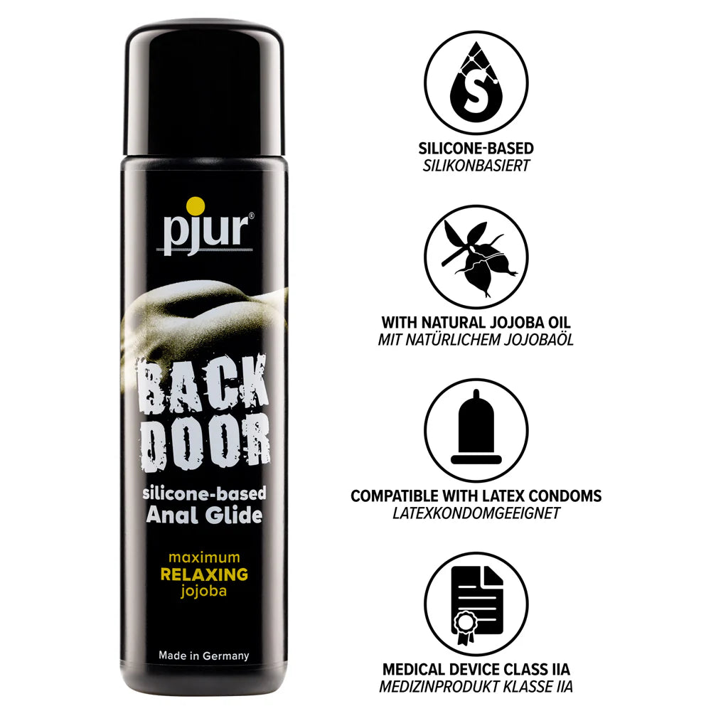pjur Back Door Relaxing Anal Glide – Extra-Long Lasting Silicone-Based Anal Lubricant