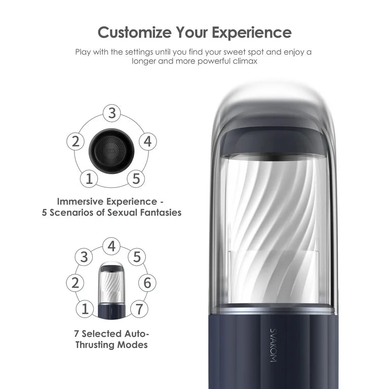 SVAKOM Alex Neo 2 Thrusting Stroker - App-Controlled & Video Interactive