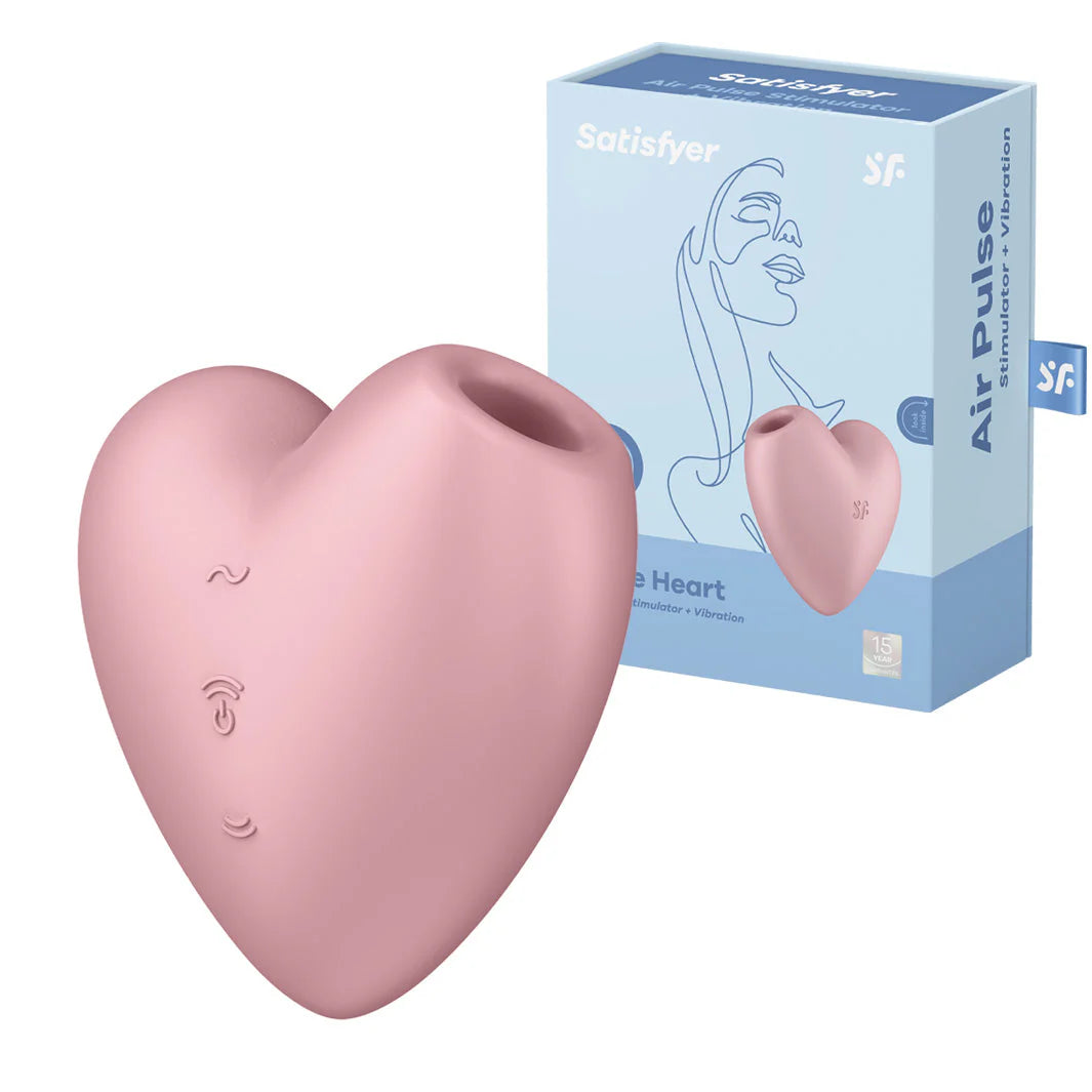 Satisfyer Cutie Heart | Air Pulse + Vibration | 11 Waves & 12 Vibration Settings