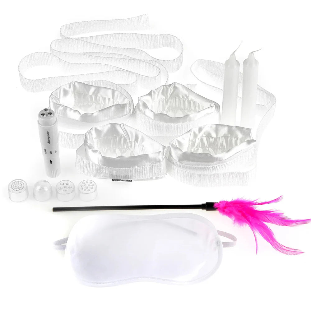 Pipedream Fetish Fantasy Series Honeymoon Bondage Kit - 13 Piece Couples Set