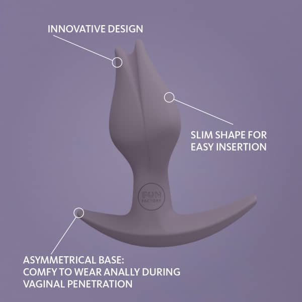Fun Factory Bootie FEM Slim Anal Plug - Beginner Friendly (Purple)