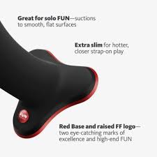 Amor Black & Red - Small Silicone Dildo for Beginners - Harness Compatible