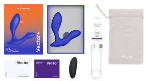 Vector+ by We-Vibe - Adjustable Vibrating Prostate Massager (Blue)