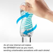 Tenga Spinner 04 Pixel - Spiral Male Masturbation Sleeve with Lube Included
