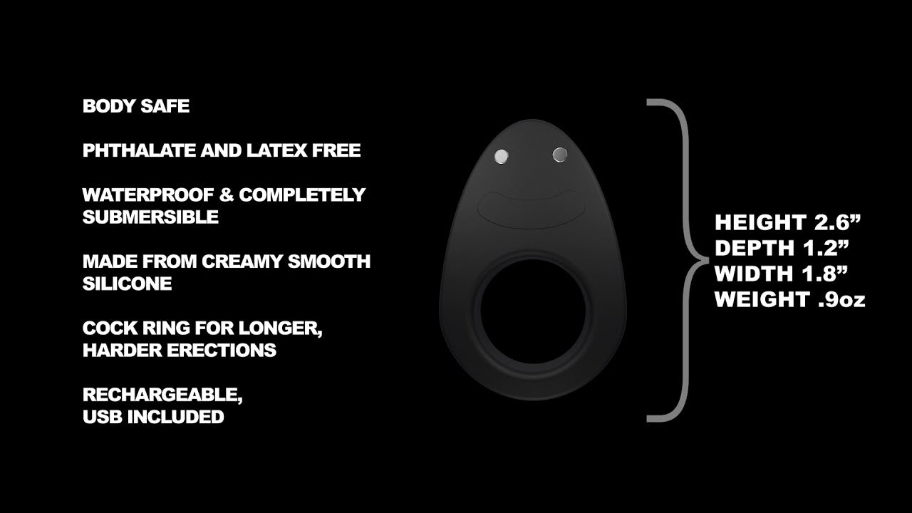 Zero Tolerance Night Rider - Cock Ring with Powerful Clitoral Stimulator