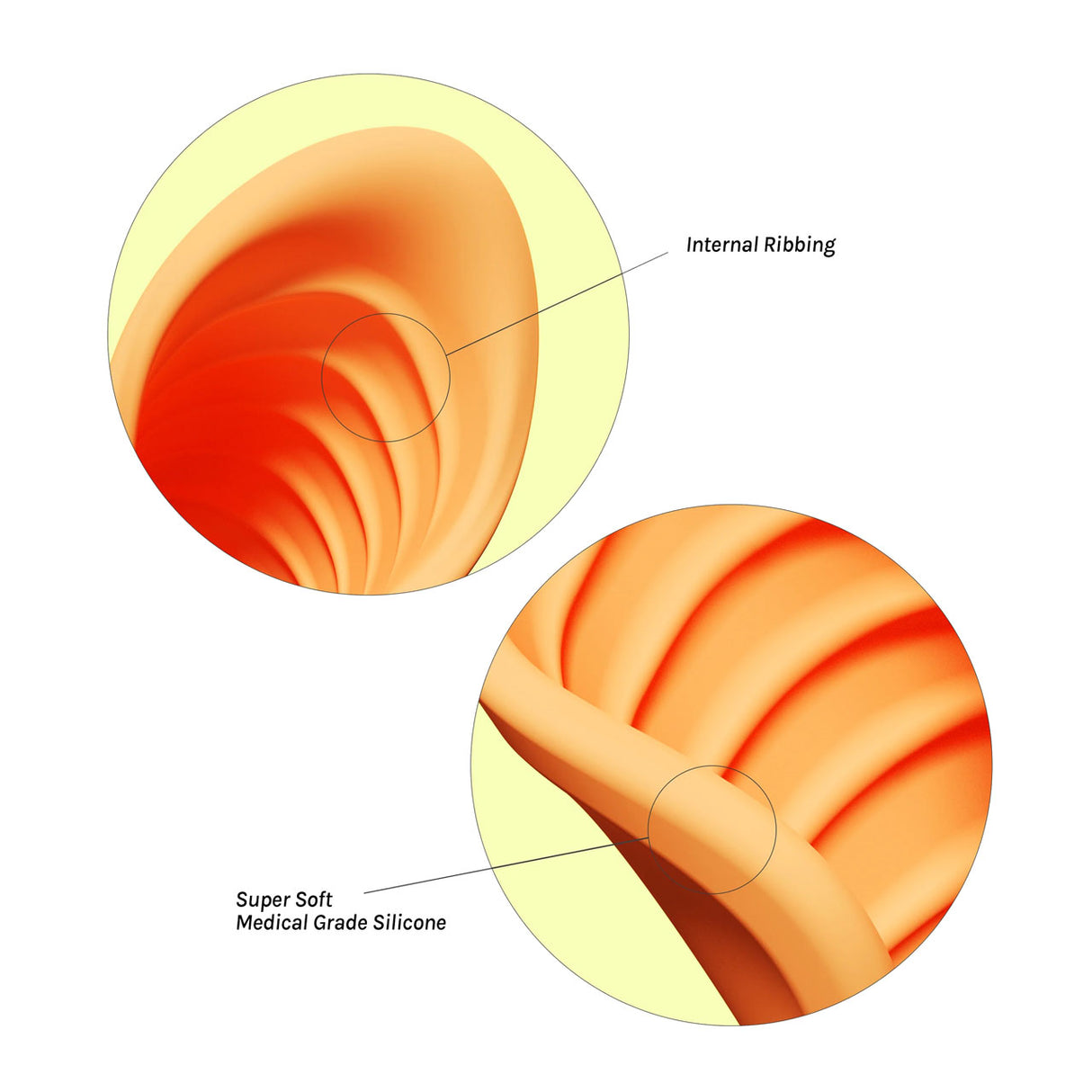 Vush Sol Vibrating Stroker with Flexible Grip Wings - Whisper Quiet & Waterproof