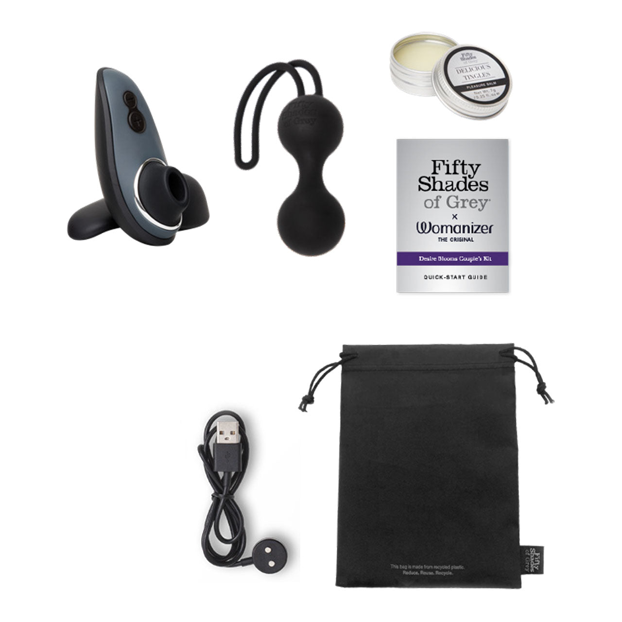 Fifty Shades of Grey X Womanizer Liberty Couple’s 3 Piece Kit