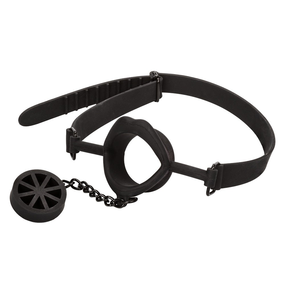 CalExotics Scandal Silicone Stopper Gag – Adjustable Open-Mouth Gag