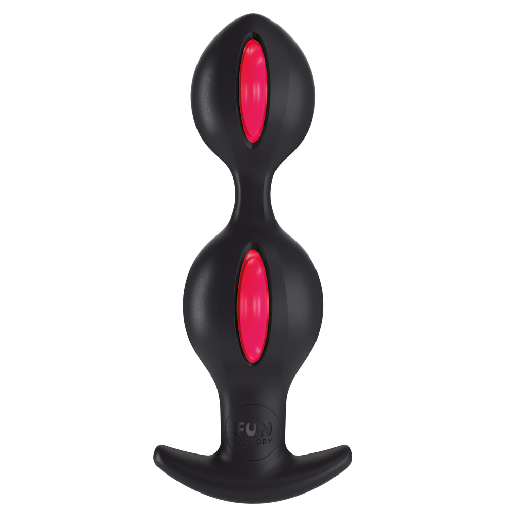 Fun Factory B Balls – Motion-Activated Weighted Anal Beads (Black & Red)