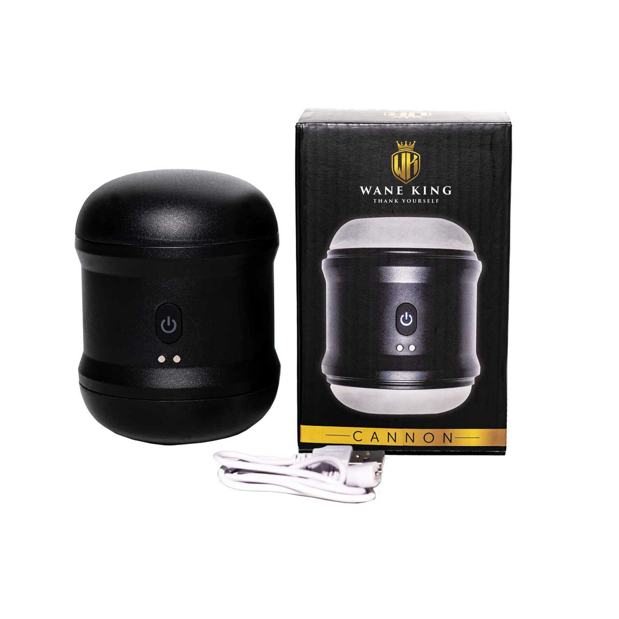 Wane King Cannon Auto Masturbator - 10 vibration modes & Removable silicone sleeve