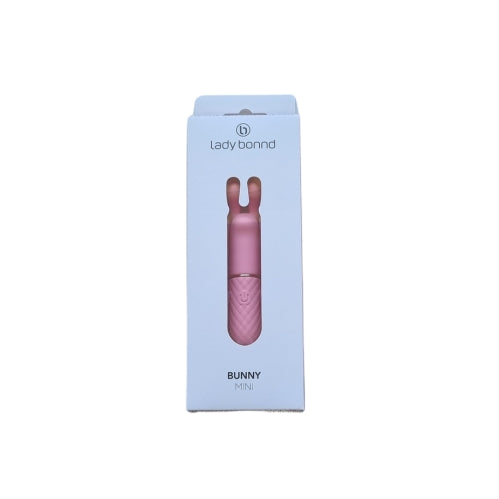Bunny Mini Bullet Pink | Vibrating Massager with 10 Modes | Body-Safe & Waterproof