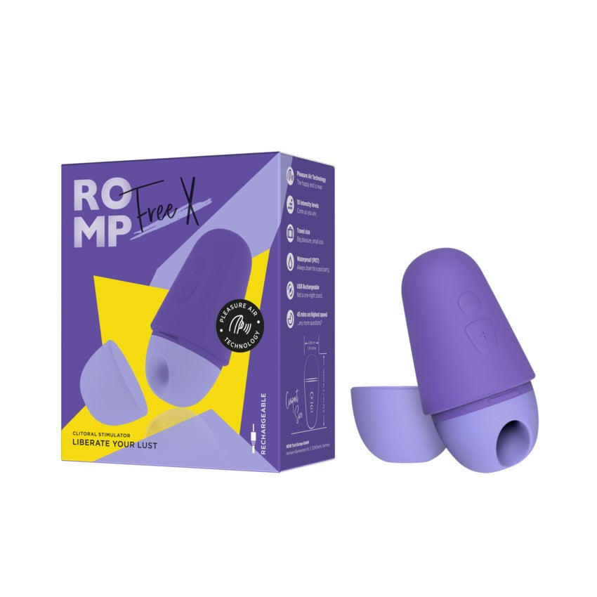 Romp Free X Compact Clitoral Stimulator with Air Pulse Technology