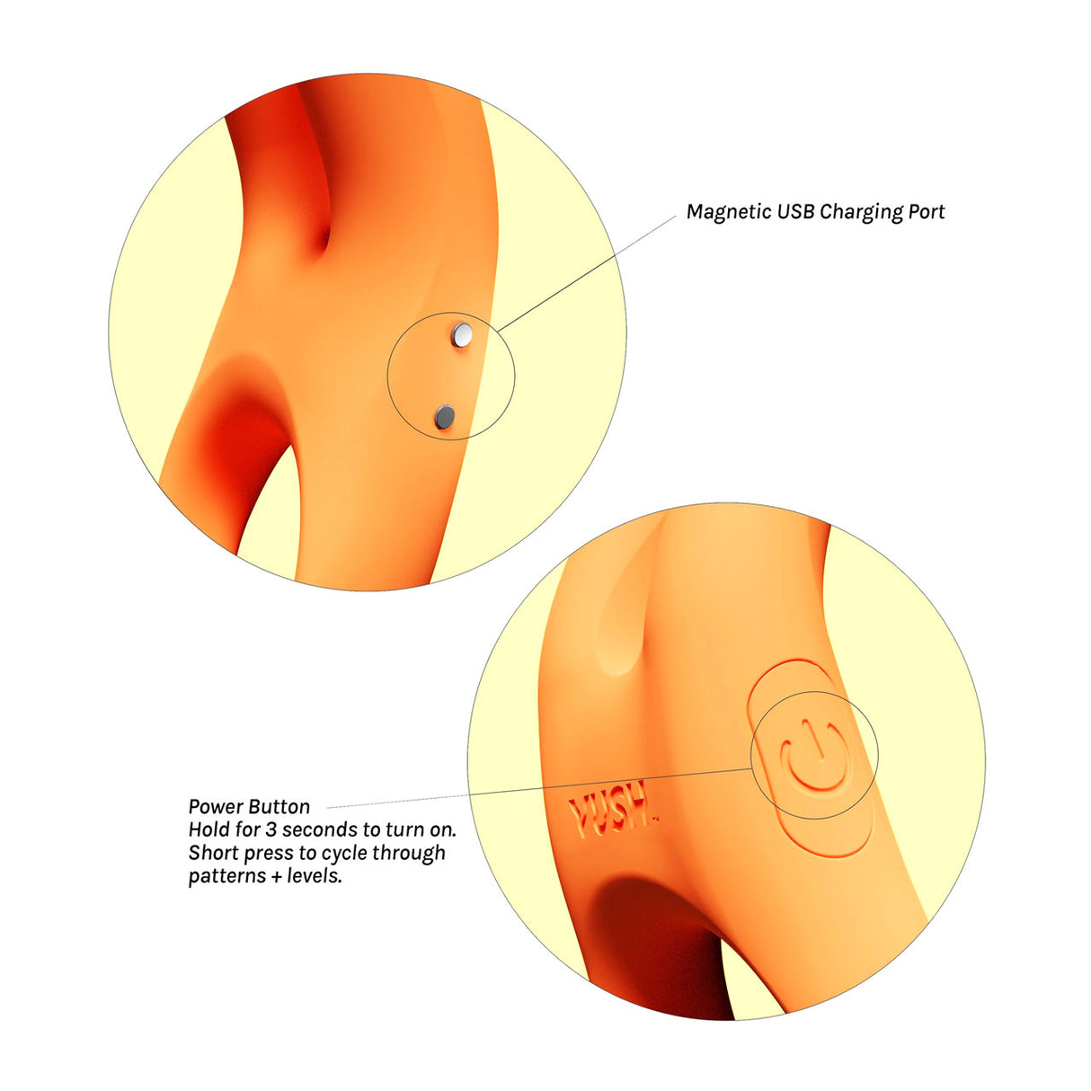 Vush Orb Vibrating Couples Cock Ring with Rabbit Ears