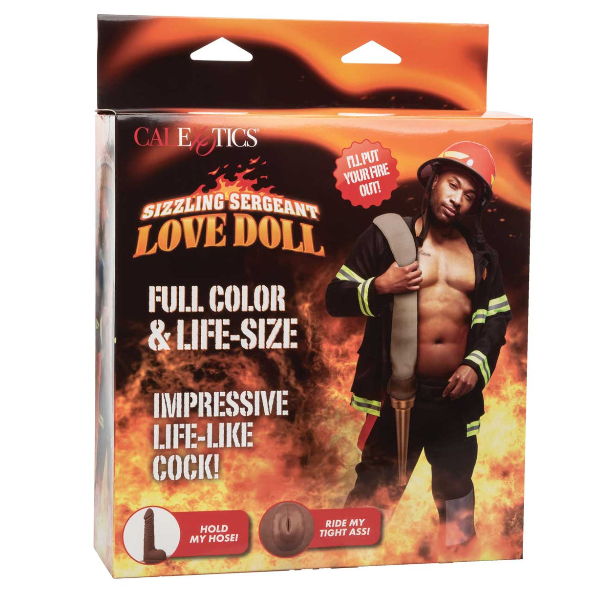 CalExotics Sizzling Sergeant Love Doll – Inflatable Male Doll with Love Holes