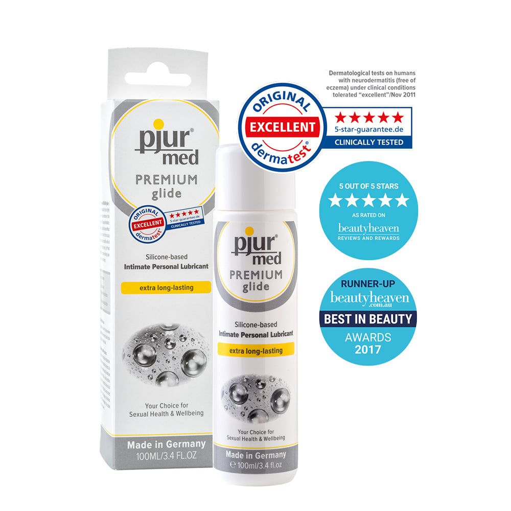 pjur Med Premium Glide 100 ml – Long-Lasting Silicone Lubricant for Sensitive Skin