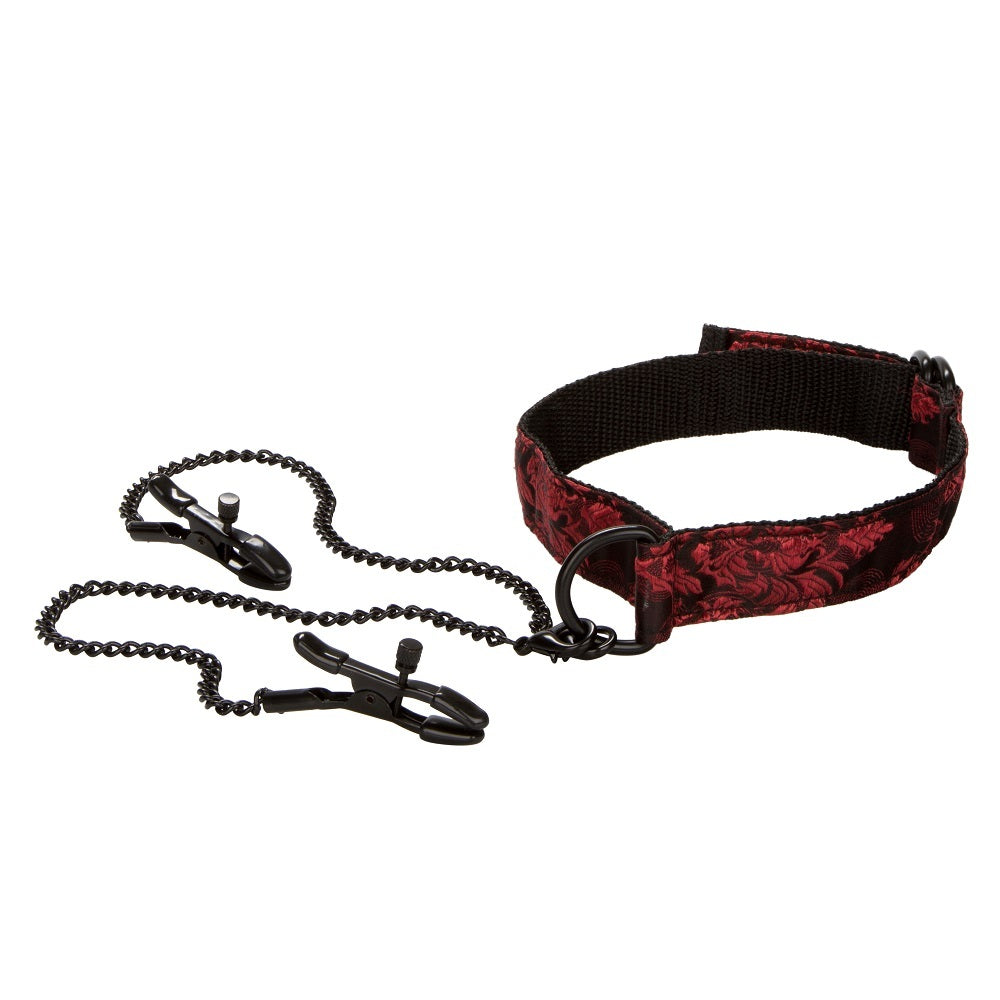Scandal Submissive Kit - Adjustable Plush Coffs and Double-Sided Collar