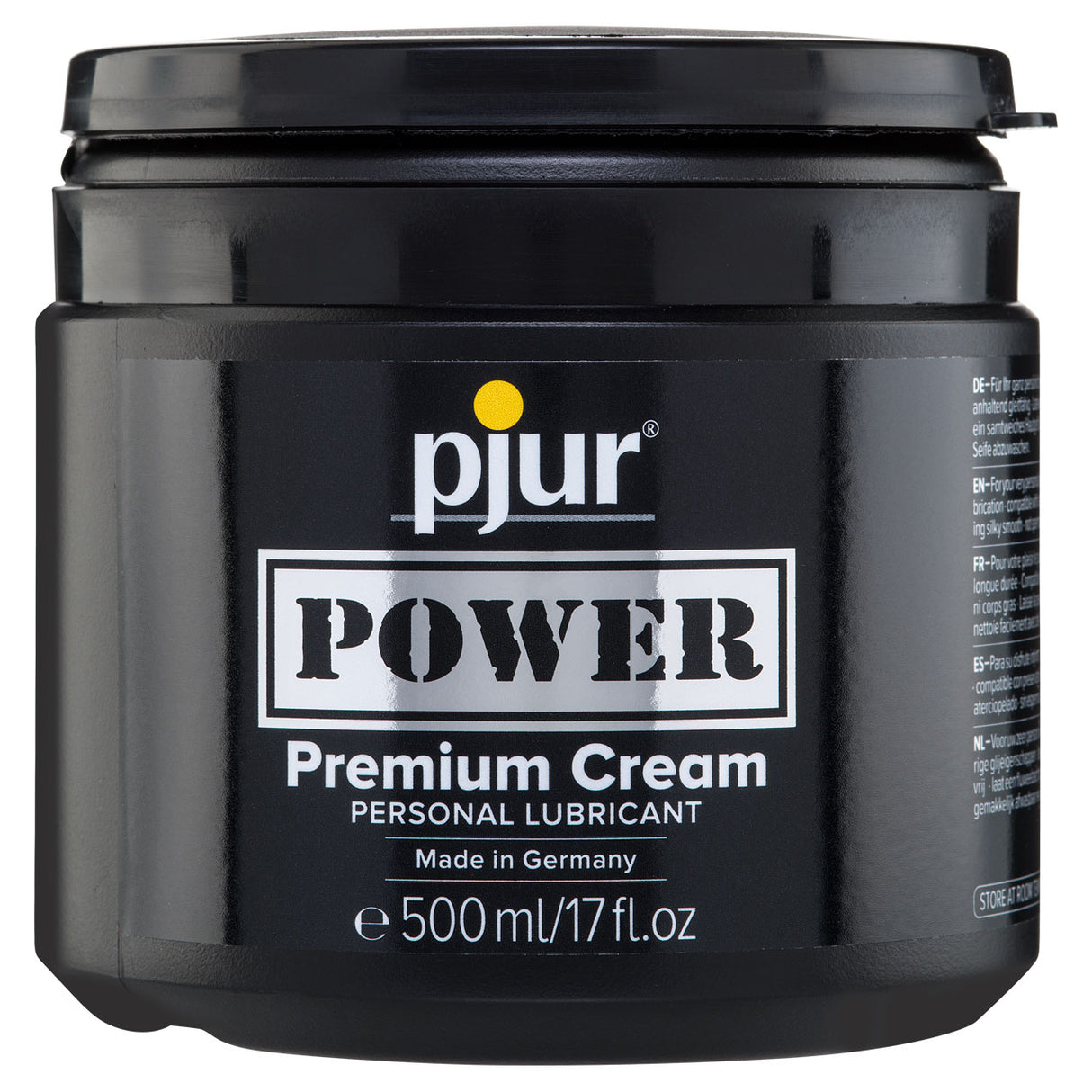 pjur Power 500mL – Long-Lasting and Non-Sticky Hybrid Silicone & Water-Based Lubricant