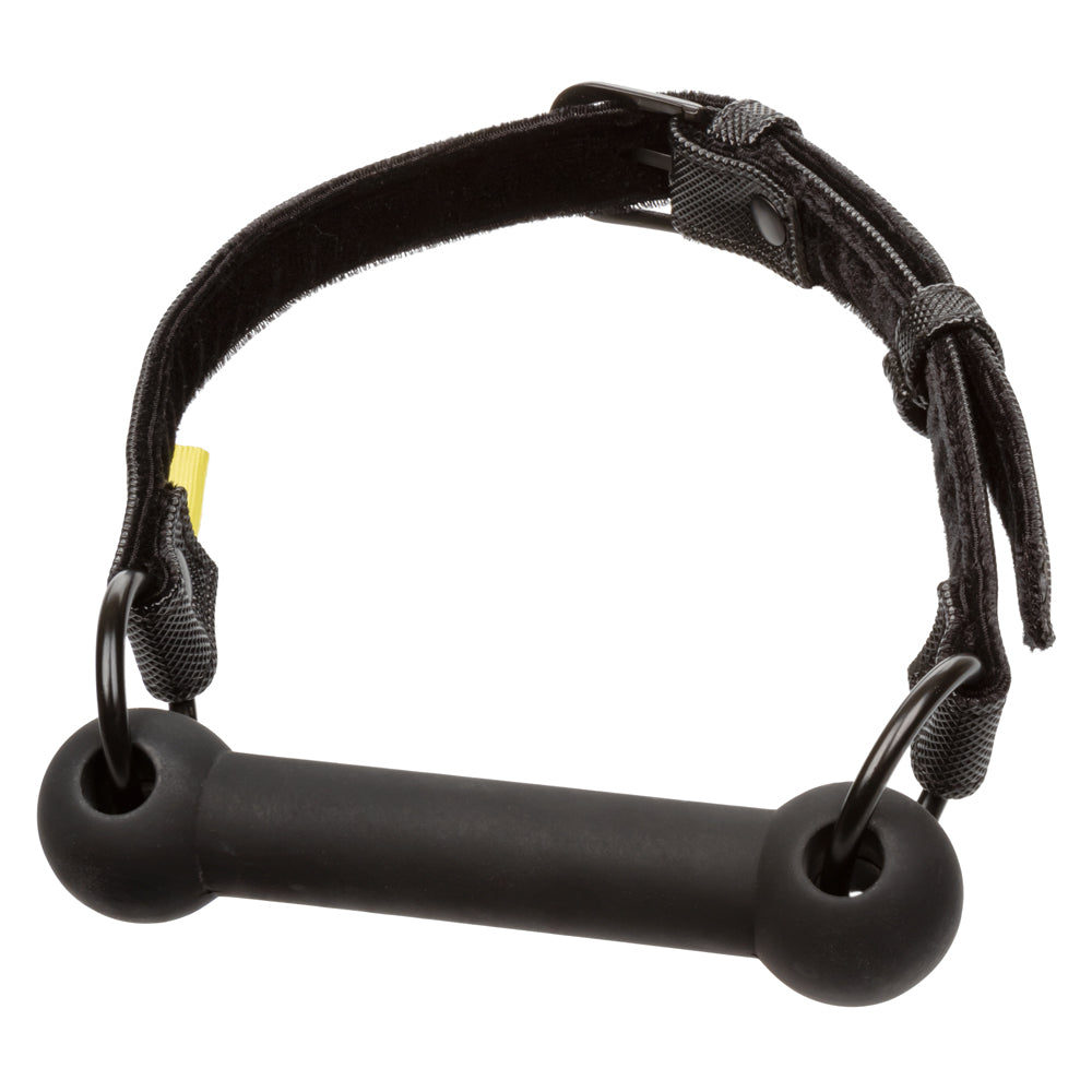 CalExotics Boundless Bar Gag - Teeth Safe with Adjustable Vegan Leather