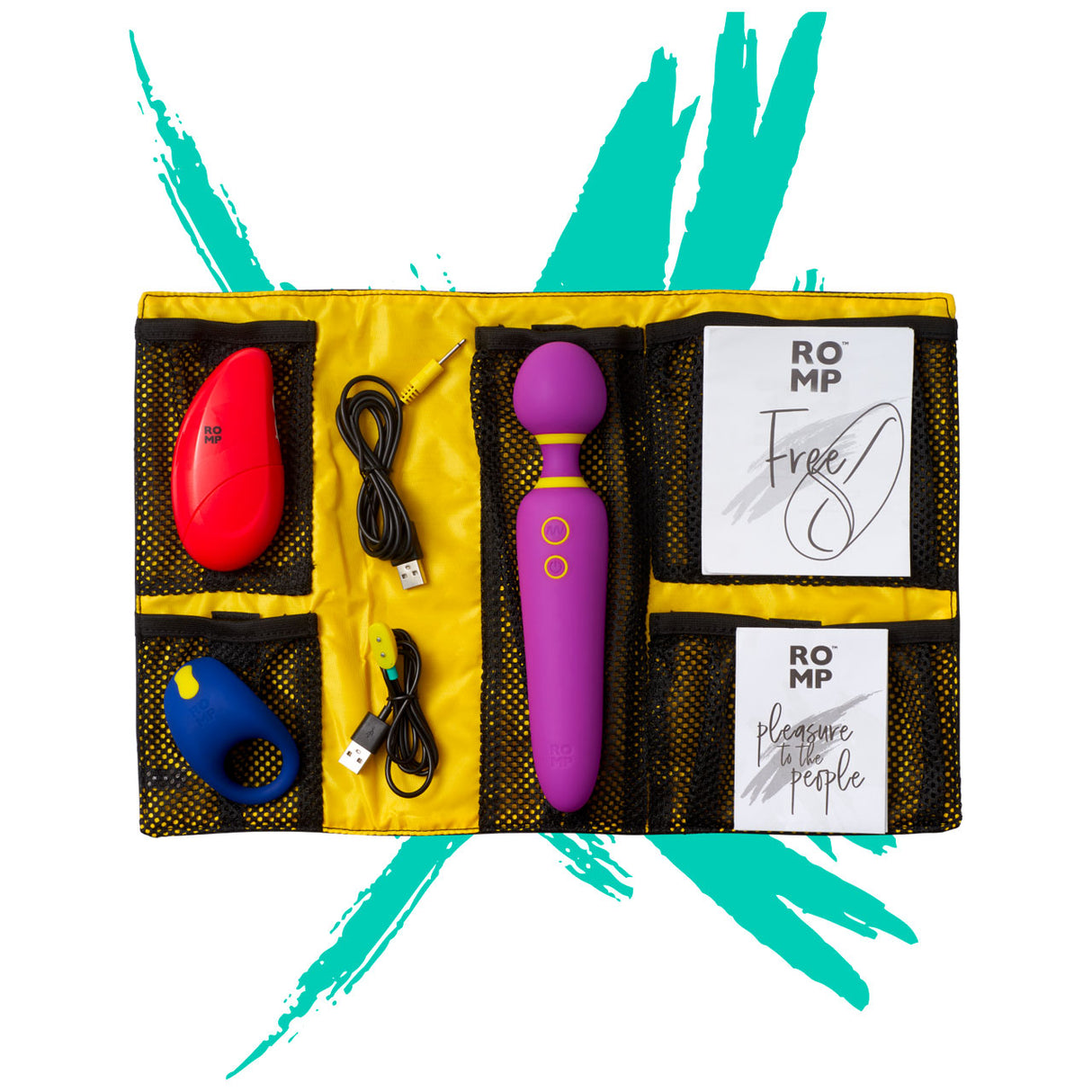 Romp Pleasure Kit (3-in-1) Wand, Cock Ring, & Clitoral Stimulator