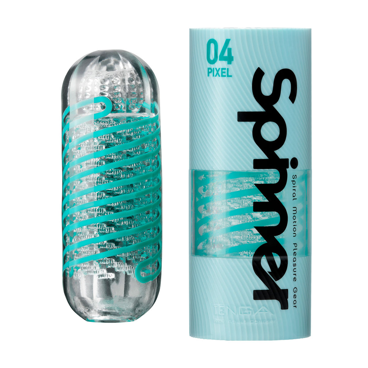 Tenga Spinner 04 Pixel - Spiral Male Masturbation Sleeve with Lube Included