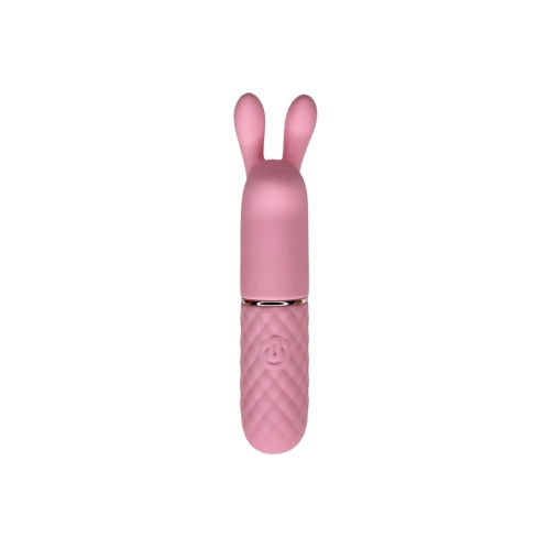 Bunny Mini Bullet Pink | Vibrating Massager with 10 Modes | Body-Safe & Waterproof