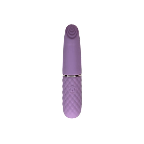 Kissy Mini Lipstick Bullet Purple Vibrating Massager | 10 Modes | Body-Safe & Waterproof