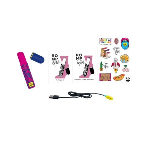 Romp Lipstick Compact Clitoral Stimulator | 7 Intensities | Waterproof & Body-Safe