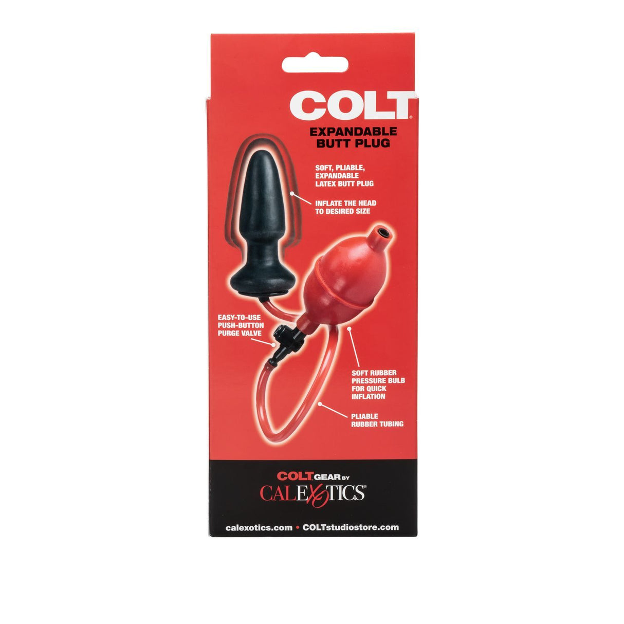 COLT Expandable Butt Plug - Inflatable Anal Plug for Custom Fit