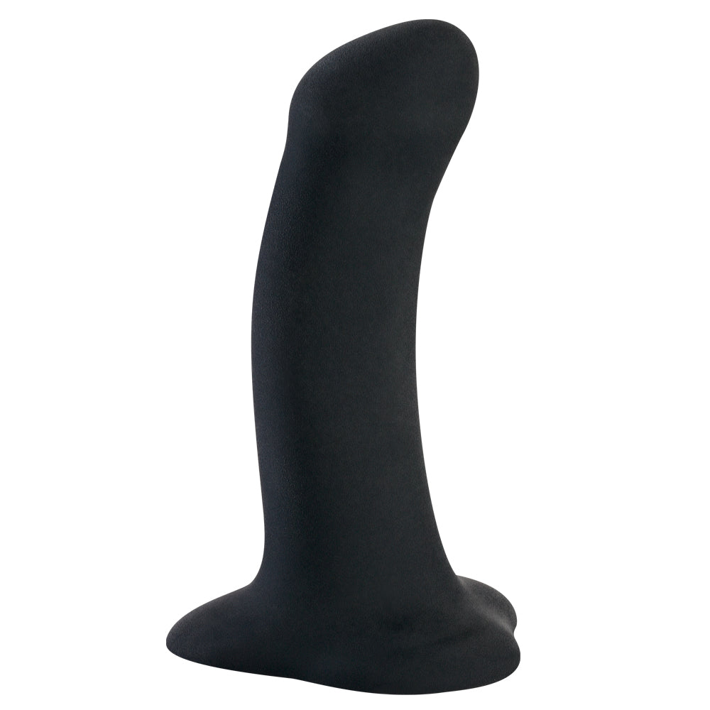 Amor Black - Small Silicone Dildo for Beginners - Harness Compatible