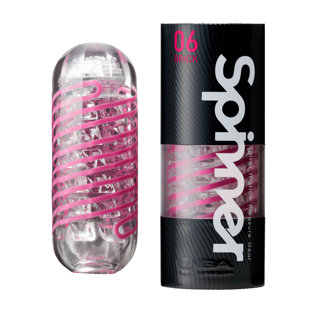 Tenga Spinner 06 Brick - Spiral Male Masturbation Sleeve with Lube Included