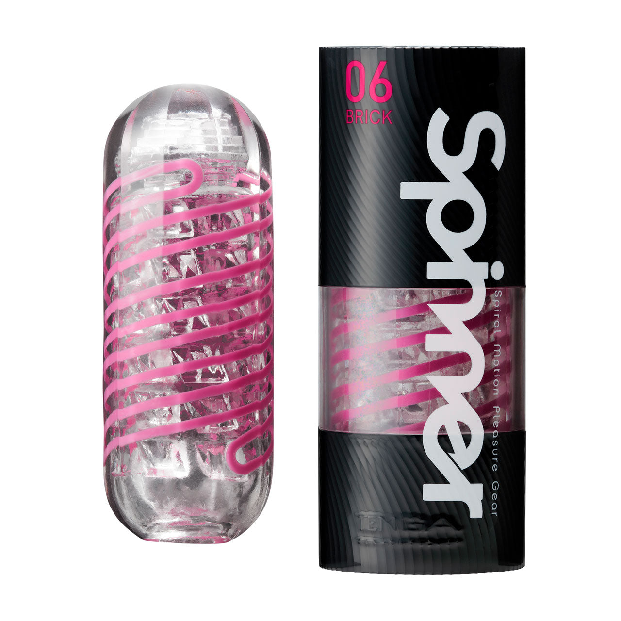 Tenga Spinner 06 Brick - Spiral Male Masturbation Sleeve with Lube Included
