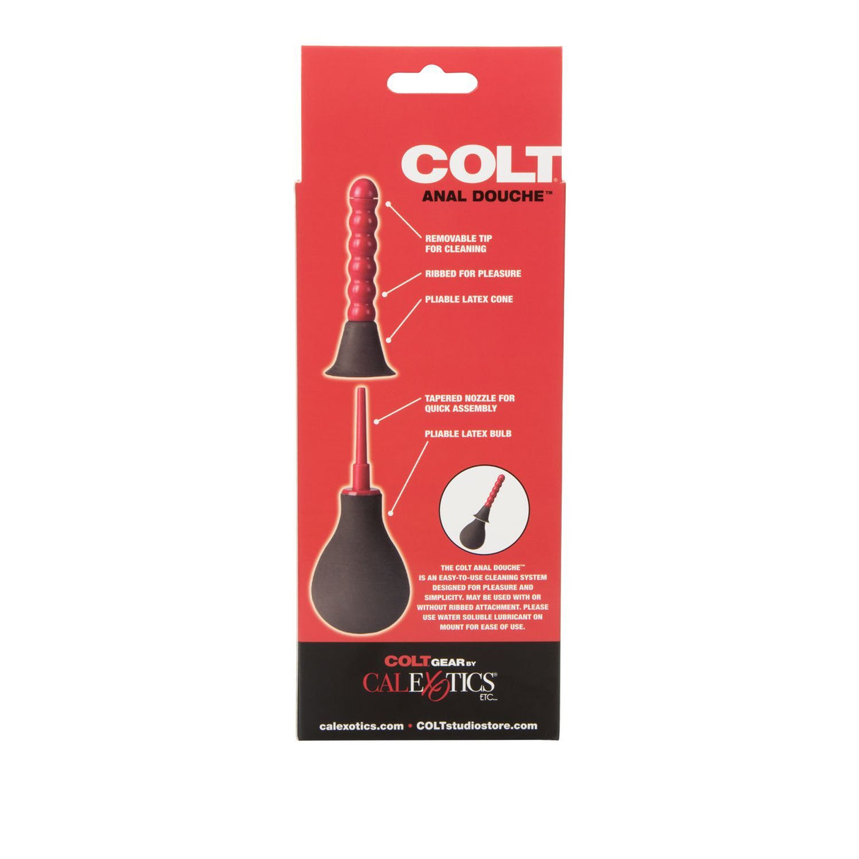 COLT Anal Douche | Dual Attachments | Easy-to-Use Cleaning System