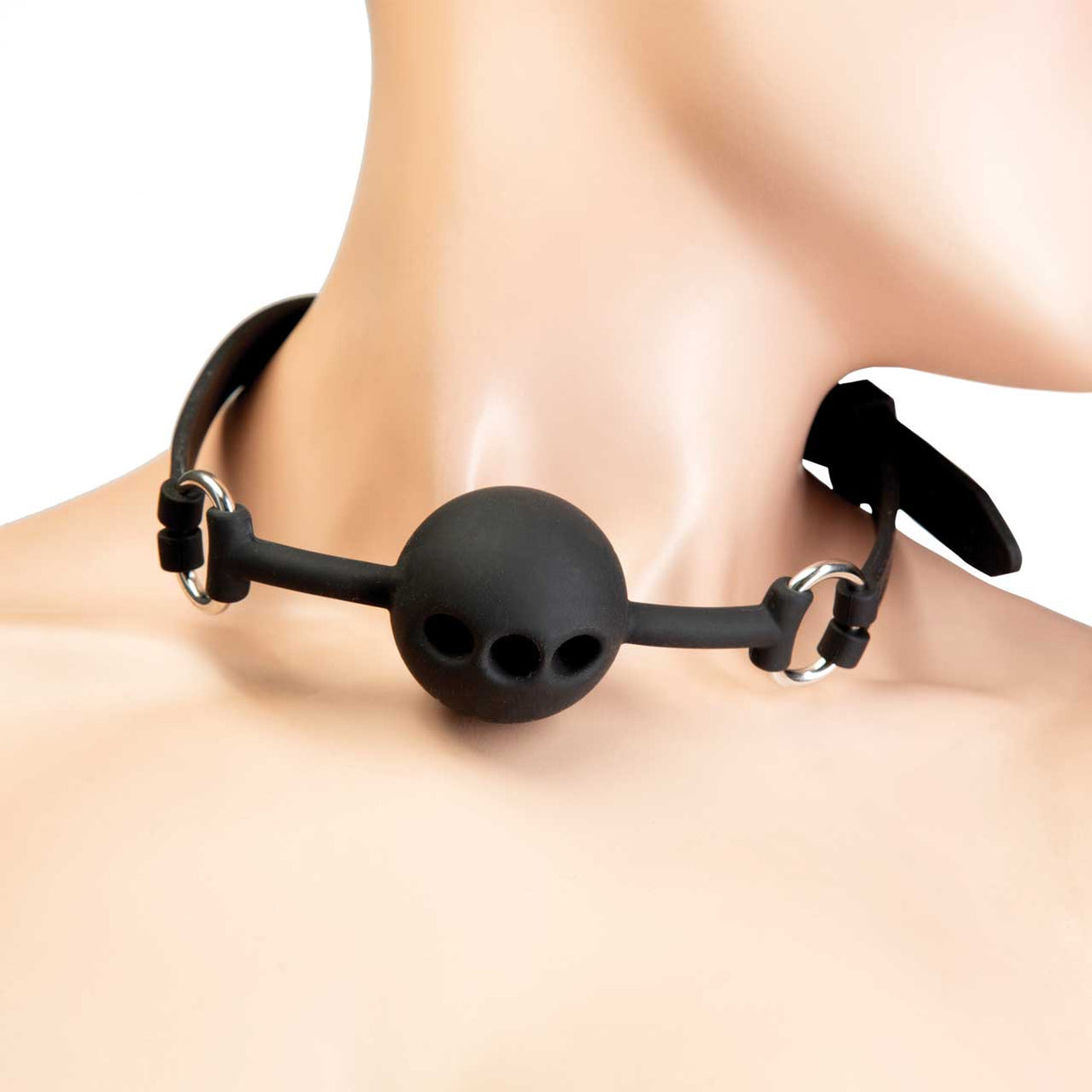 Punishment Silicone Ball Gag – Adjustable & Breathable