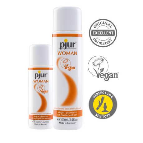pjur Woman VEGAN – Gentle, pH-Balanced Vegan Lube for Long-Lasting Moisture