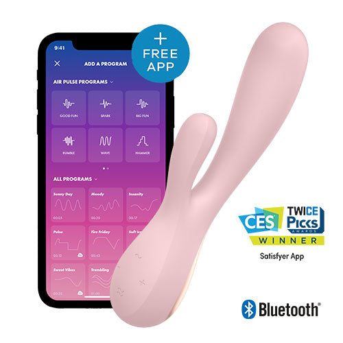 Satisfyer Mono Flex – Mauve Rabbit Vibrator with App Control