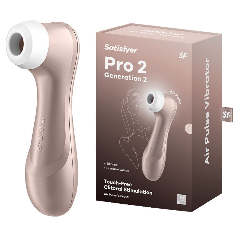 Satisfyer Pro 2 Gen 2 Rose Gold – Air Pulse Vibrato with 11 Modes