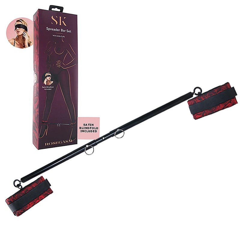 Secret Kisses ROSEGASM Spreader Bar Set – Adjustable with Cuffs