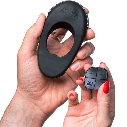 Atom Plus Lux Remote Controlled Dual Vibrating Cock Ring - Whisper Quiet & Waterproof