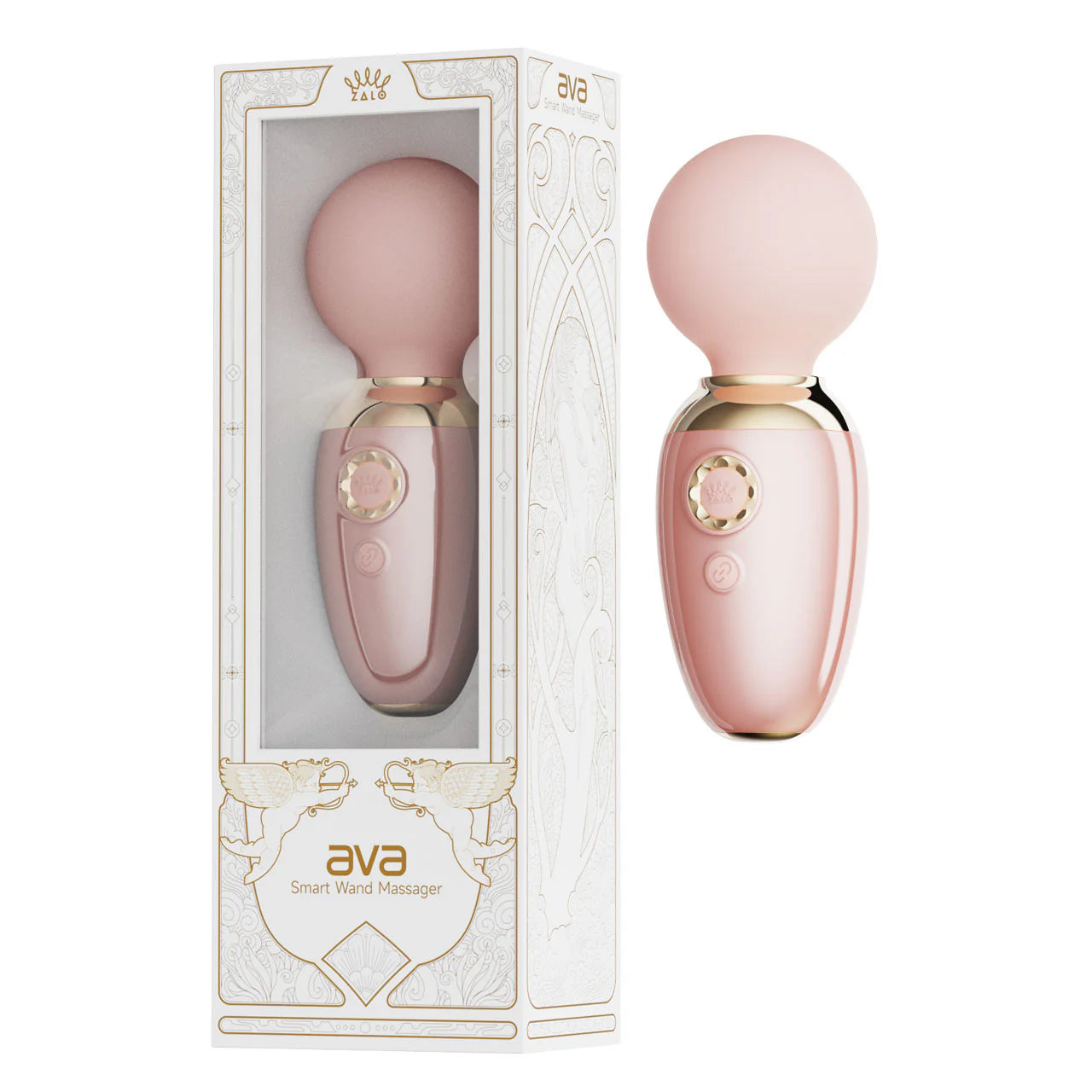 Ava Sakura Pink Smart Mini Wand Massager - App Controlled & Pre-Heating
