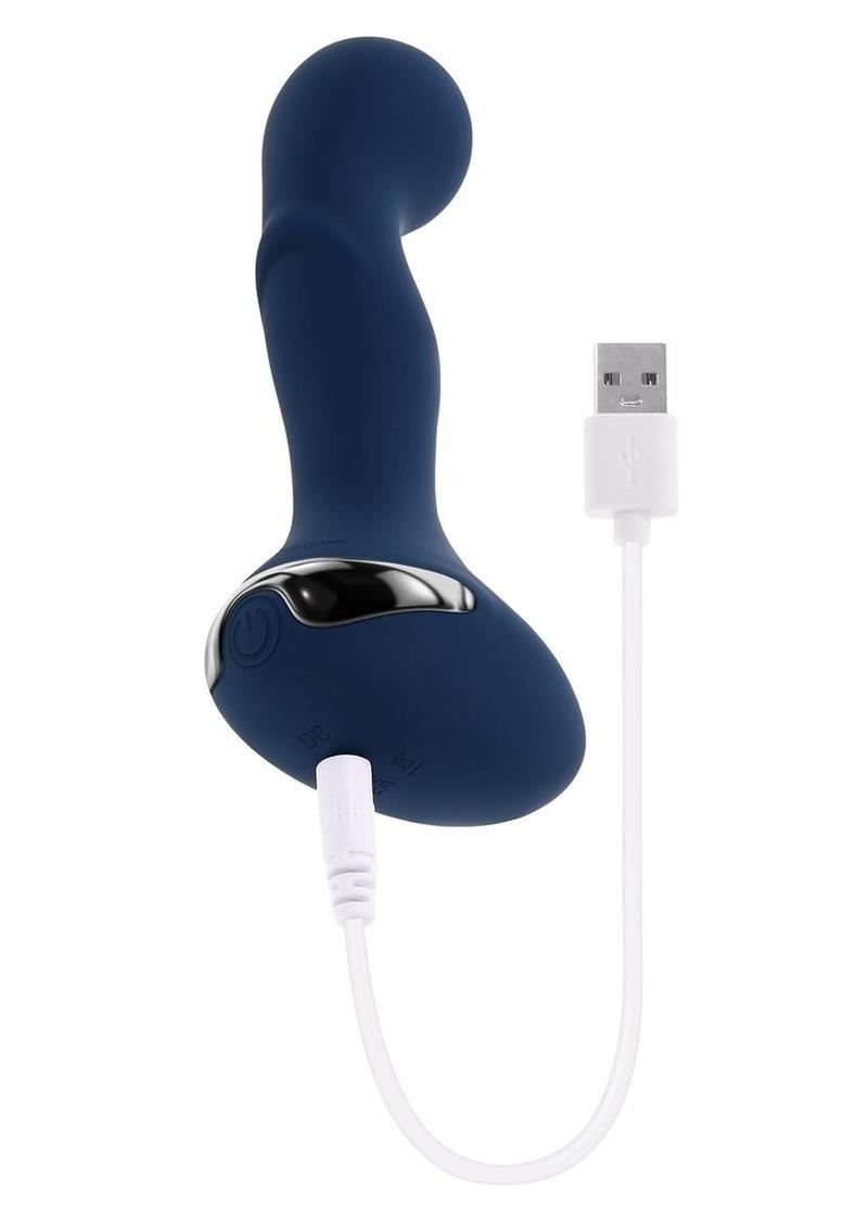 Zero Tolerance Blue Oasis Vibrating Butt Plug - Flexible & Textured Shaft