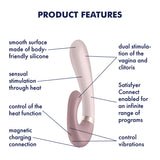 Satisfyer Heat Wave Muave | App Controlled | Heating Function | G-spot & Clit Stimulation
