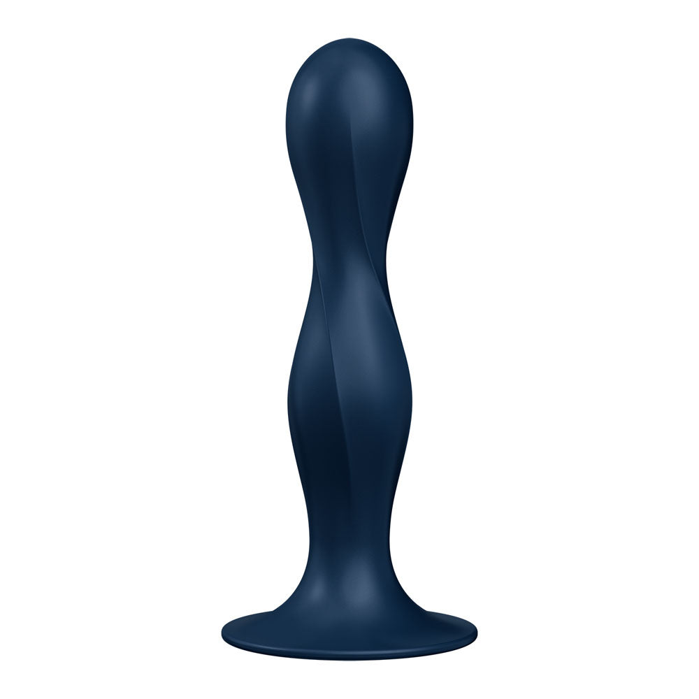 Satisfyer Double Ball-R Blue | Weighted Plug with Suction Base | Waterproof | Soft Silicone