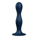 Satisfyer Double Ball-R Blue | Weighted Plug with Suction Base | Waterproof | Soft Silicone