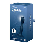 Satisfyer Double Ball-R Blue | Weighted Plug with Suction Base | Waterproof | Soft Silicone