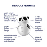 Satisfyer Pocket Panda | 11 Intensities & 12 Vibration Programs | Waterproof & Compact