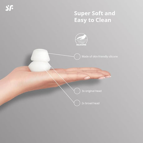 Satisfyer Pro 2 Climax Tips – 5 Replacement Silicone Heads