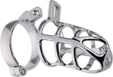 Pleasure Haven Metal Chastity Cage - Waterproof in Discreet Velvet Bag