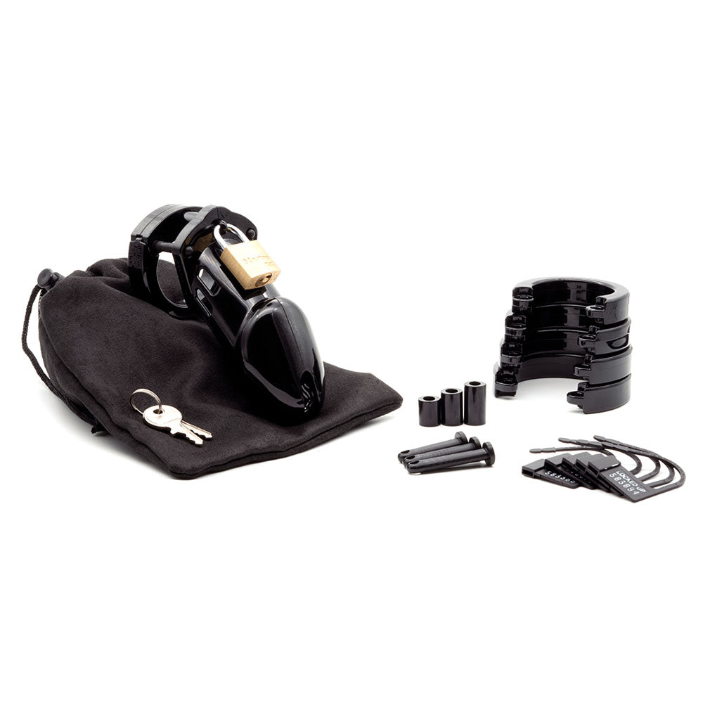 CB-6000 Chastity Cock Cage Kit – Black 3.25"