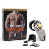 CB-6000 Chastity Cock Cage Kit - Chrome 3.25"